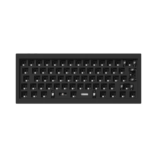 Keychron Q4 Pro QMK/VIA wireless custom mechanical keyboard 60 percent layout full aluminum black frame for Mac WIndows Linux with RGB backlight and hot-swappable barebone ISO