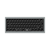 Keychron Q4 Pro QMK/VIA wireless custom mechanical keyboard 60 percent layout full aluminum grey frame for Mac WIndows Linux with RGB backlight and hot-swappable barebone ISO