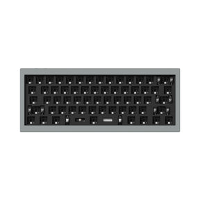 Keychron Q4 Pro QMK/VIA wireless custom mechanical keyboard 60 percent layout full aluminum grey frame for Mac WIndows Linux with RGB backlight and hot-swappable barebone
