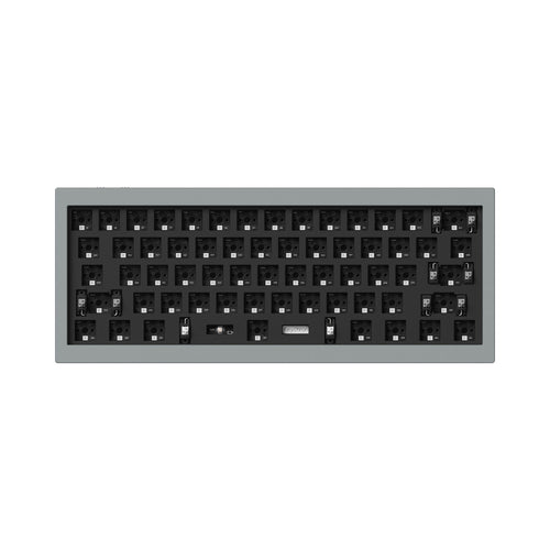 Keychron Q4 Pro QMK/VIA wireless custom mechanical keyboard 60 percent layout full aluminum grey frame for Mac WIndows Linux with RGB backlight and hot-swappable barebone