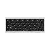 Keychron Q4 Pro QMK/VIA wireless custom mechanical keyboard 60 percent layout full aluminum white frame for Mac WIndows Linux with RGB backlight and hot-swappable barebone