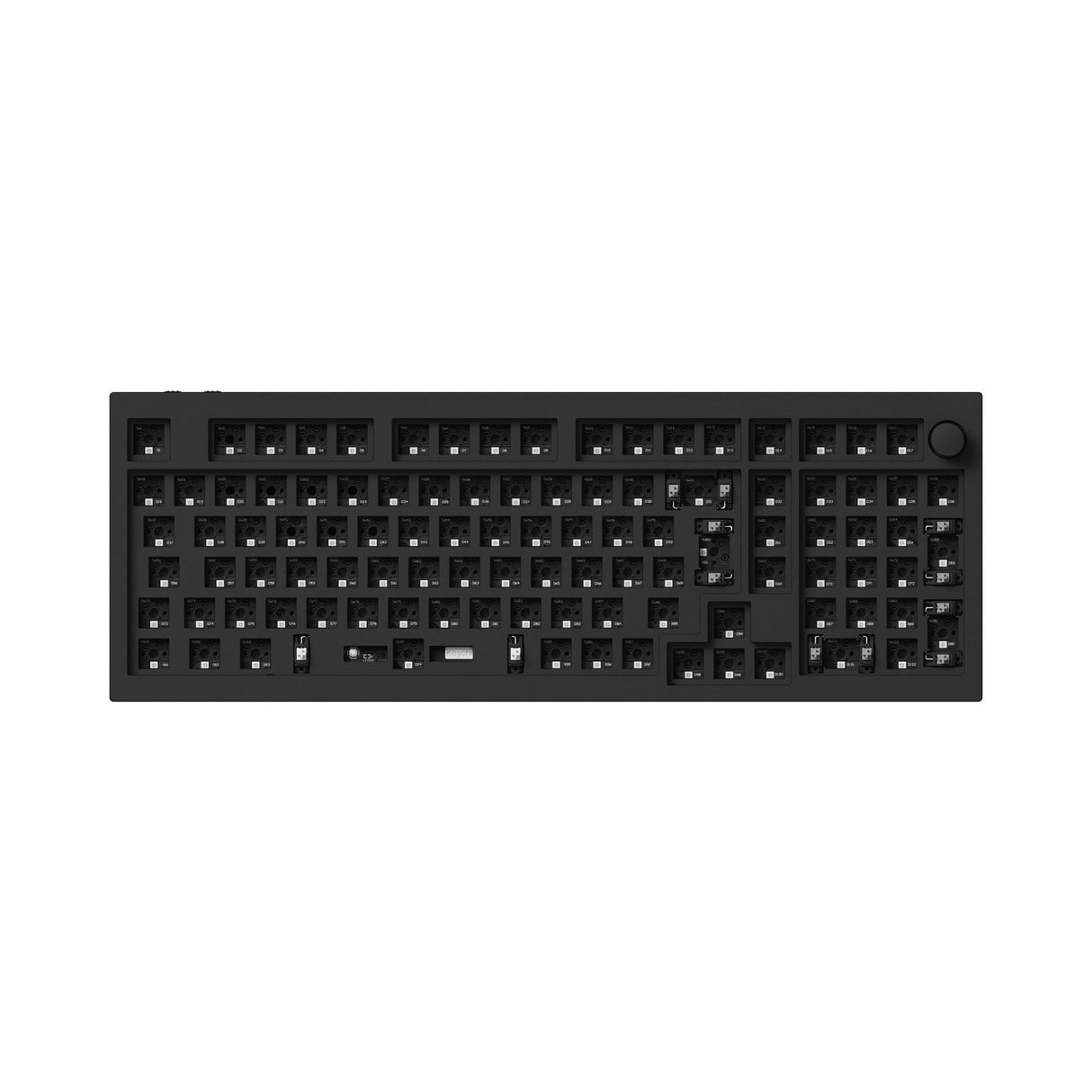 Keychron Q5 Pro QMK/VIA wireless custom mechanical keyboard 96 percent layout full aluminum black frame for Mac WIndows Linux with RGB backlight and hot-swappable barebone ISO