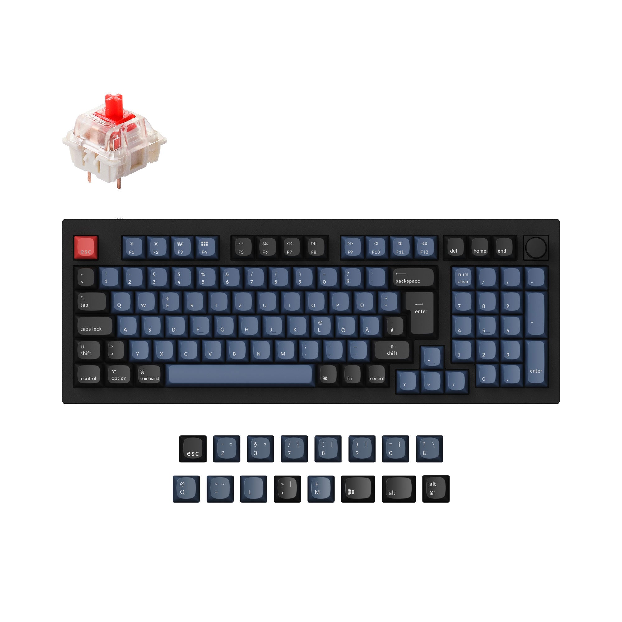 Keychron Q5 QMK Custom Mechanical Keyboard ISO Layout Collection keyboard image