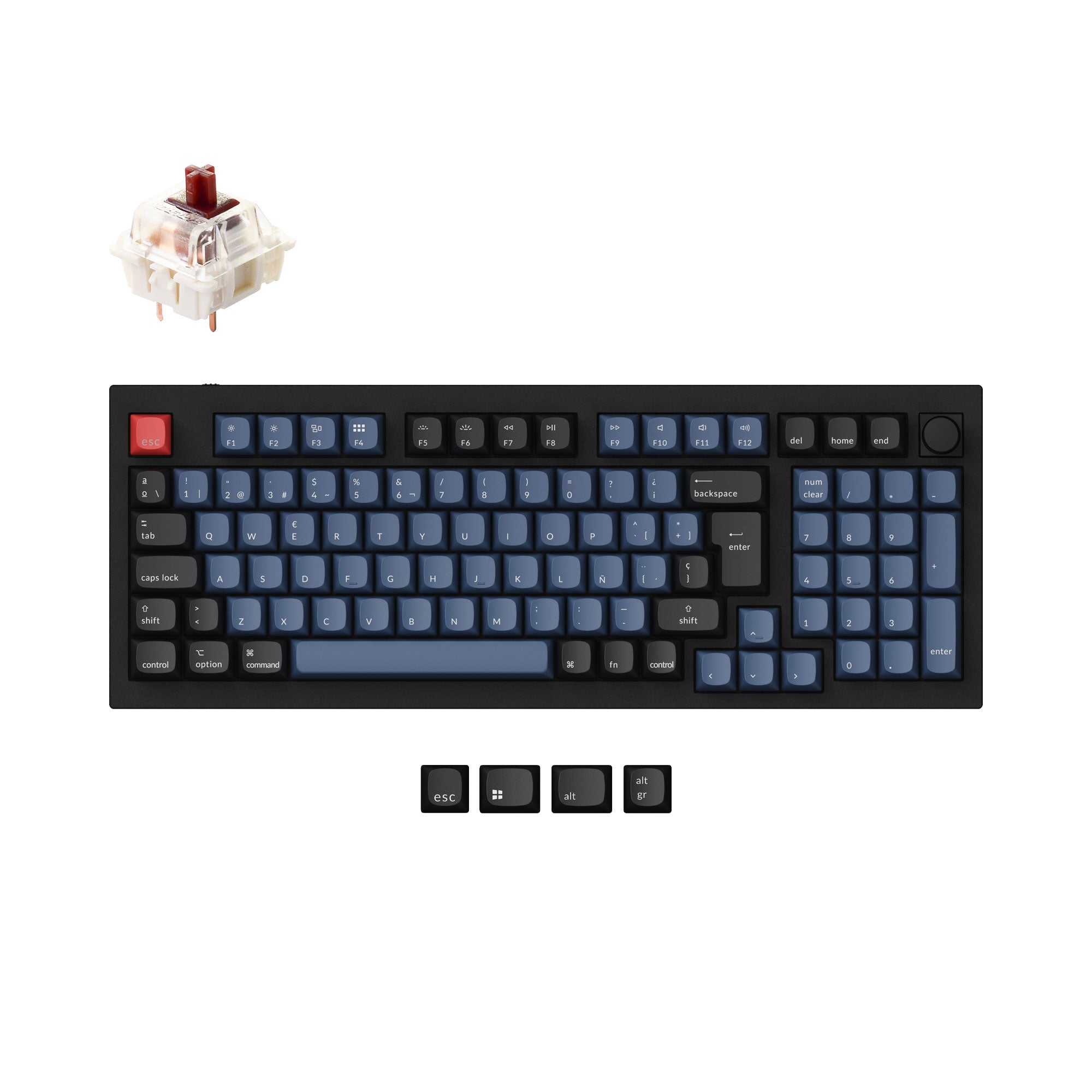 Keychron Q5 QMK Custom Mechanical Keyboard ISO Layout Collection keyboard image