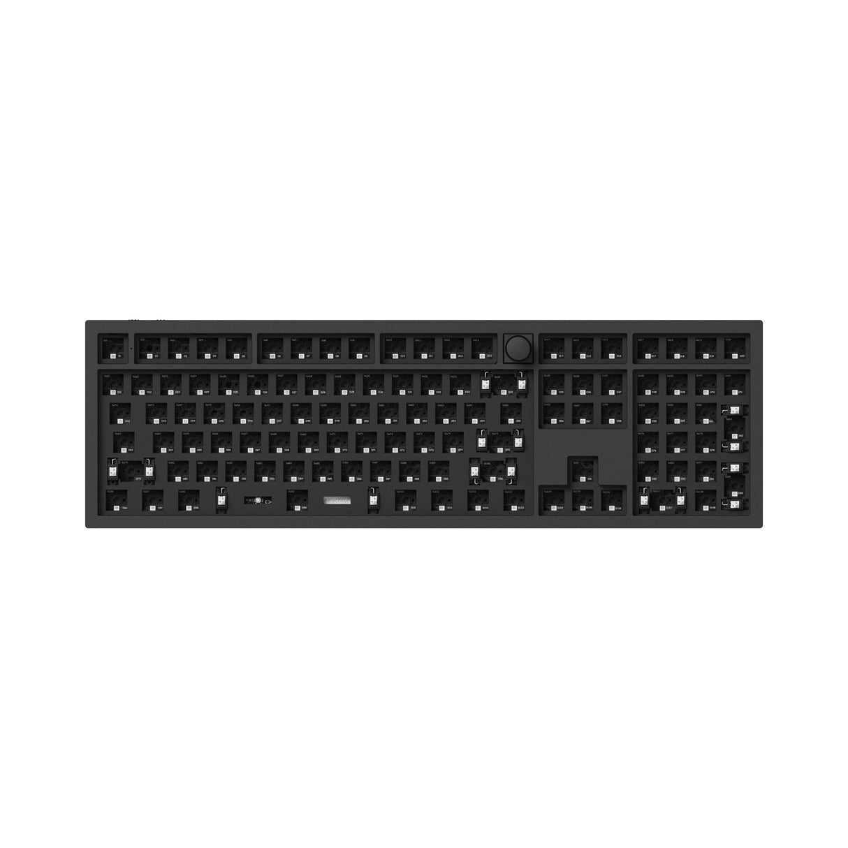 Keychron Q6 Pro QMK/VIA wireless custom mechanical keyboard 100 percent layout full aluminum black frame for Mac WIndows Linux with RGB backlight and hot-swappable barebone