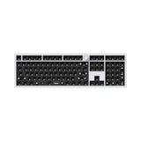 Keychron Q6 Pro QMK/VIA wireless custom mechanical keyboard 100 percent layout full aluminum white frame for Mac WIndows Linux with RGB backlight and hot-swappable barebone
