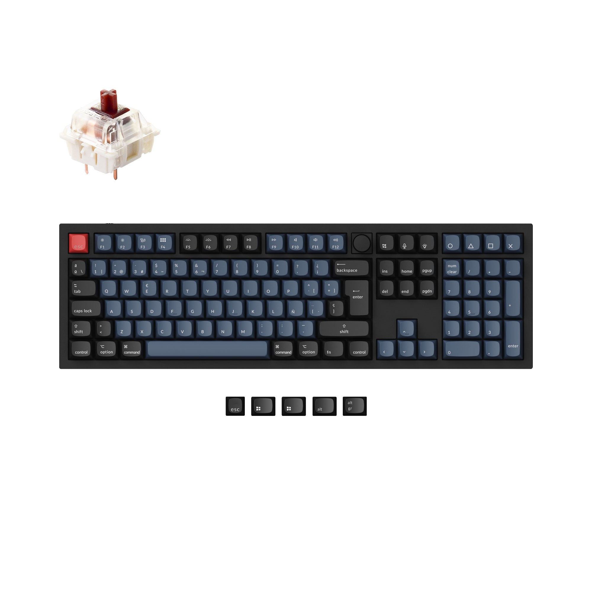 Keychron Q6 QMK Custom Mechanical Keyboard ISO Layout Collection keyboard image