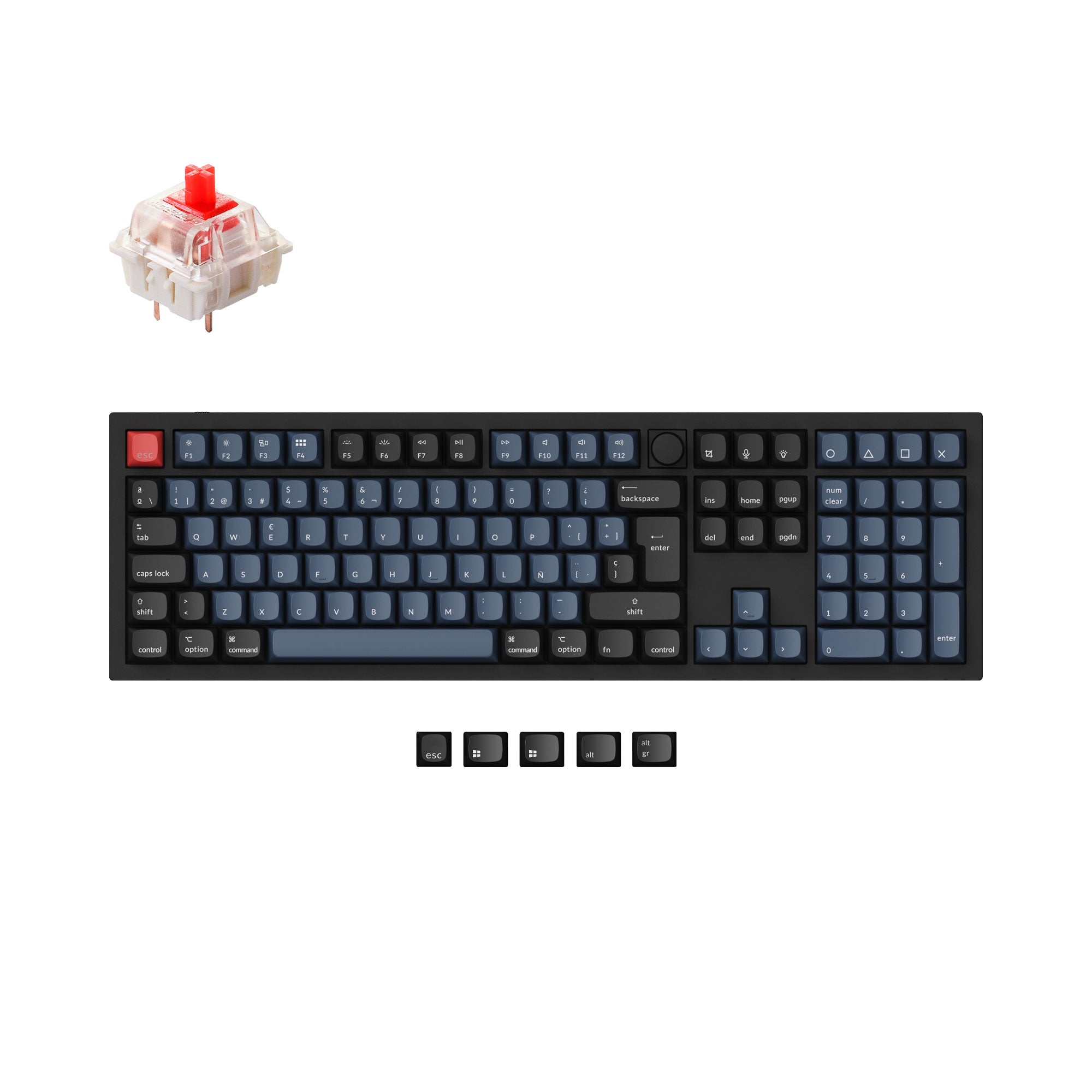 Keychron Q6 QMK Custom Mechanical Keyboard ISO Layout Collection keyboard image
