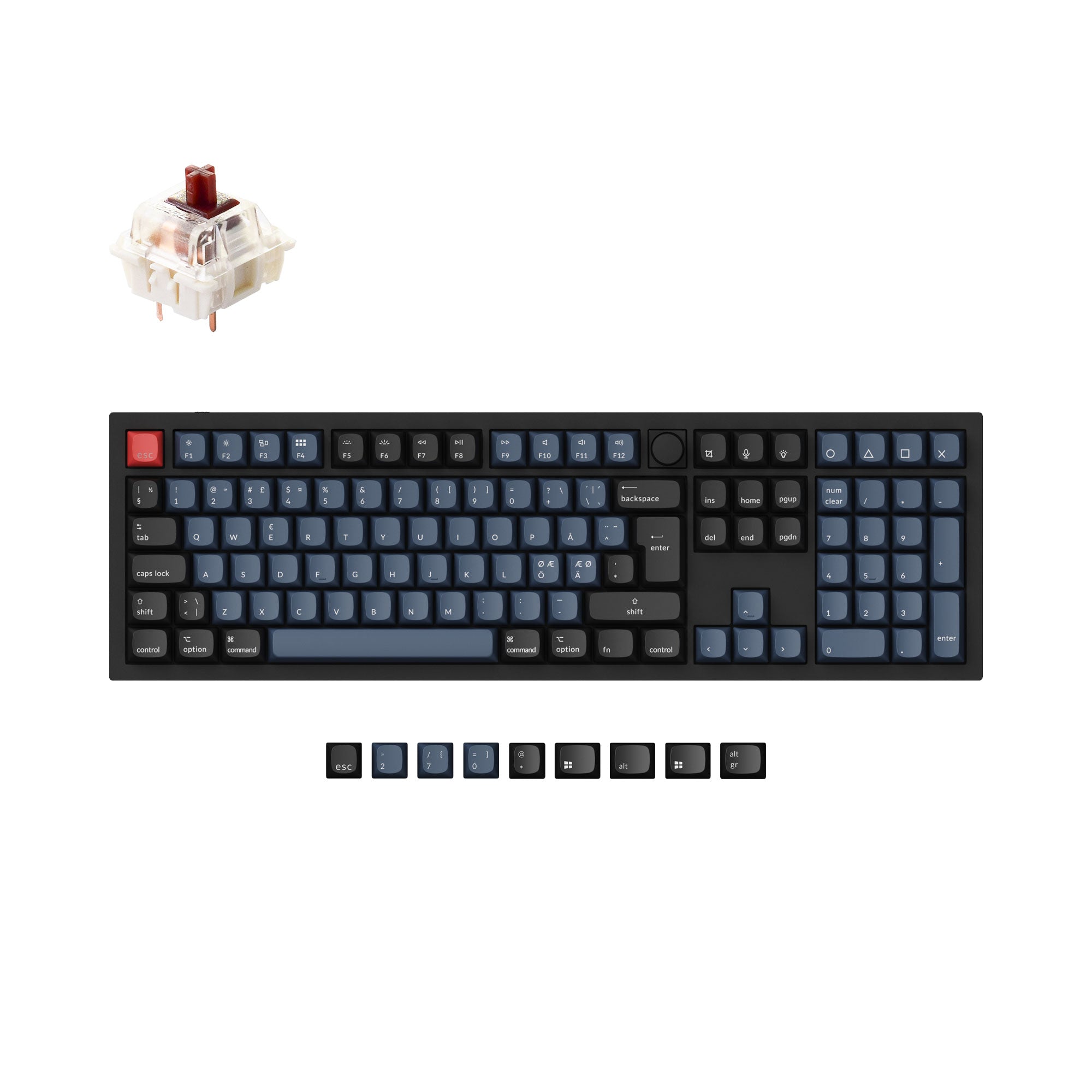 Keychron Q6 QMK Custom Mechanical Keyboard ISO Layout Collection keyboard image
