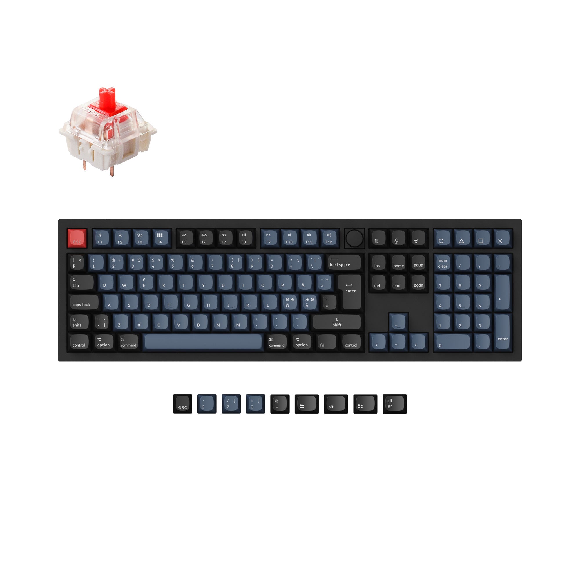 Keychron Q6 QMK Custom Mechanical Keyboard ISO Layout Collection keyboard image