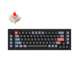 Keychron Q65 Custom Mechanical Keyboard Gateron G Pro Red Switch Carbon Black