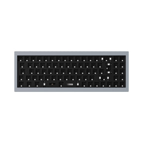 Keychron Q7 QMK VIA custom mechanical keyboard 70 percent compact UK DE FR ES IT Nordic ISO layout full aluminum frame for Mac Windows Barebone grey