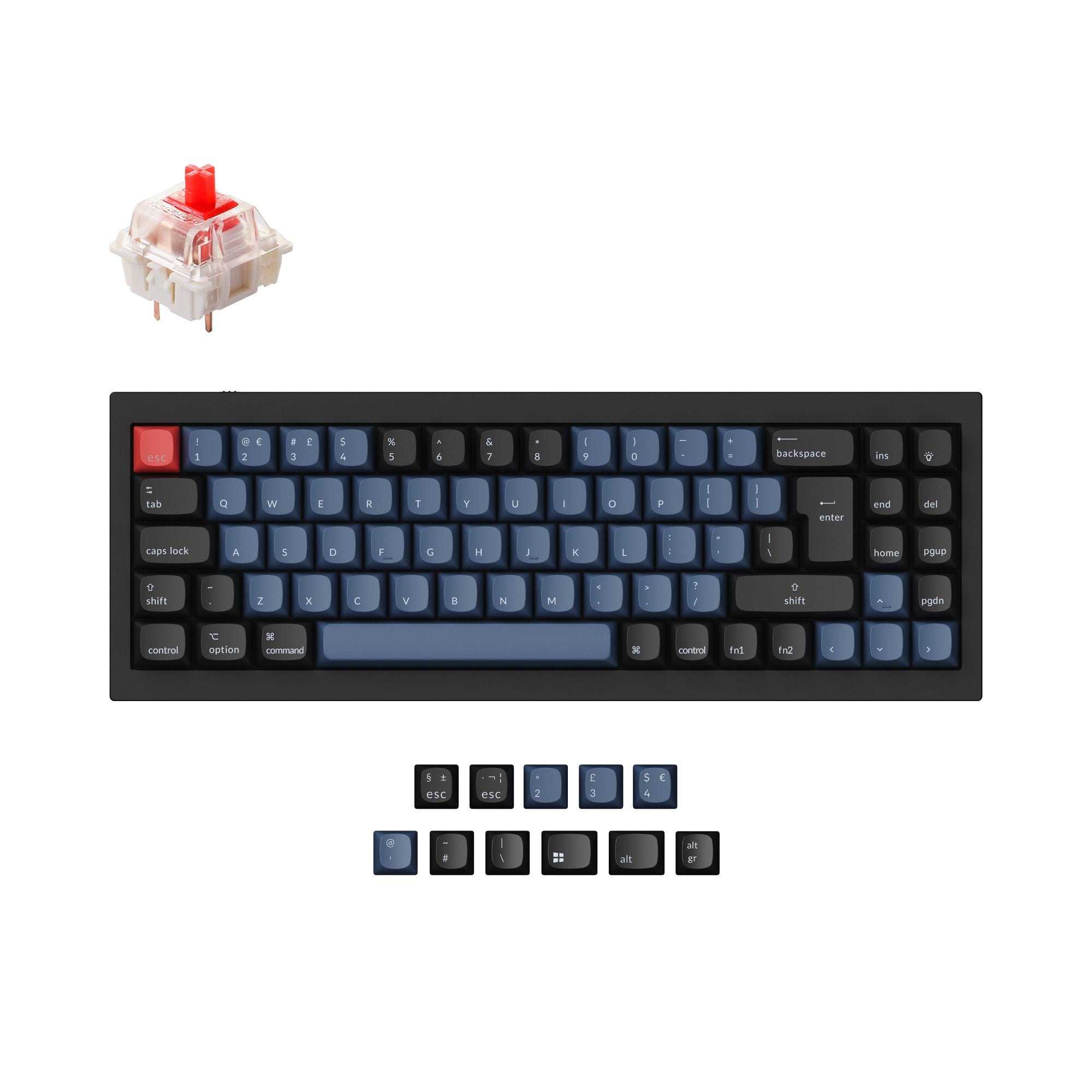 Keychron Q7 QMK Custom Mechanical Keyboard ISO Layout Collection keyboard image