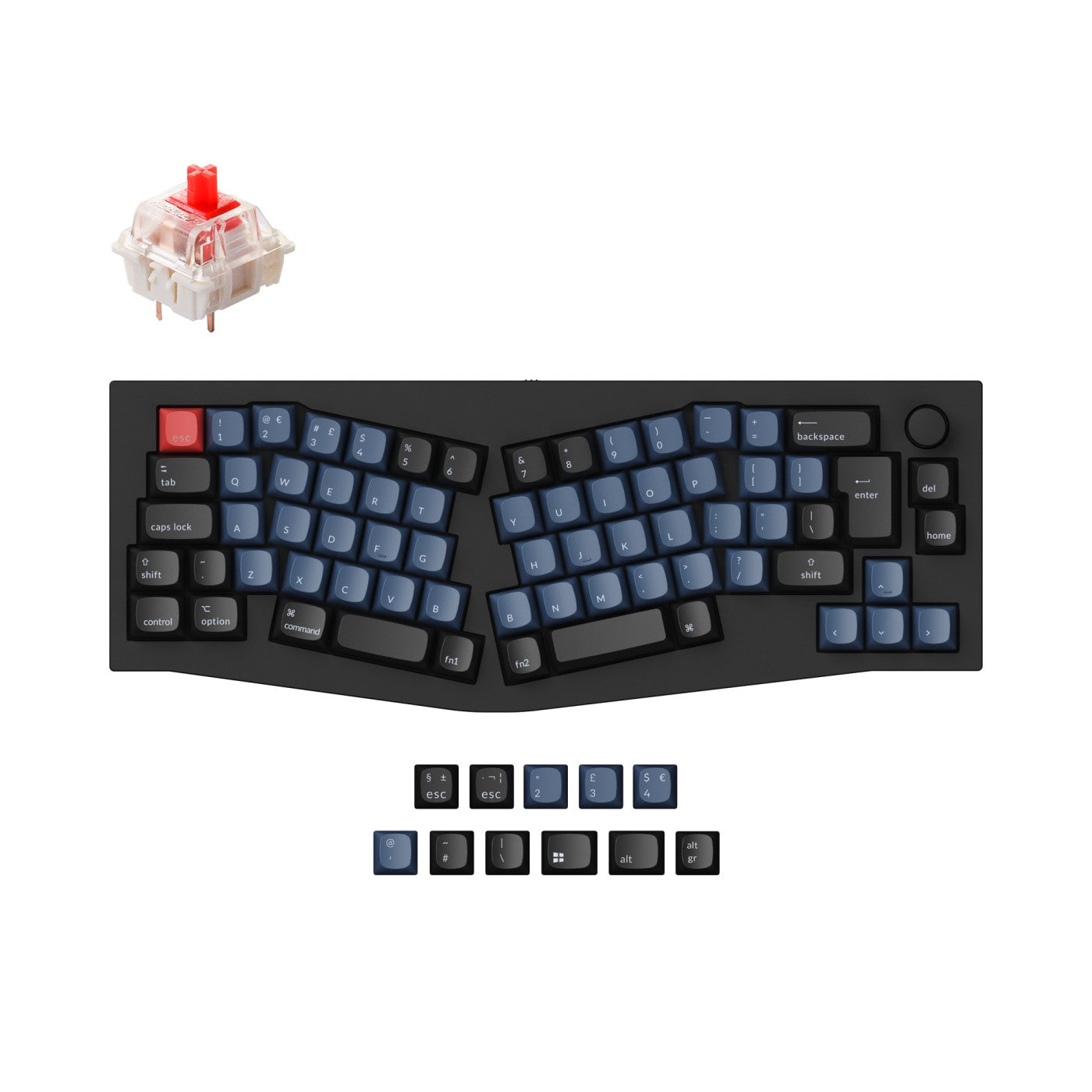 Keychron Q8 (Alice Layout) QMK Custom Mechanical Keyboard ISO Layout Collection keyboard image