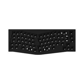 Keychron Q8 QMK VIA Custom Mechanical Keyboard Alice Layout Full Aluminum Frame For Mac Windows Linux ISO Layout Barebone Black