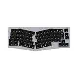 Keychron Q8 QMK VIA Custom Mechanical Keyboard Alice Layout Full Aluminum Frame For Mac Windows Linux ISO Layout Barebone Grey