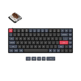 Keychron S1 QMK/VIA low-profile custom mechanical keyboard with 75% layout for Mac Windows Linux and low profile Gateron switch brown