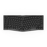 Keychron V10 75% Alice Layout QMK VIA Custom Mechanical Keyboard RGB Backlight Frosted Black Barebone Knob Hot-swappable