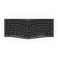 Keychron V10 75% Alice Layout QMK VIA Custom Mechanical Keyboard RGB Backlight Frosted Black Barebone Knob Hot-swappable