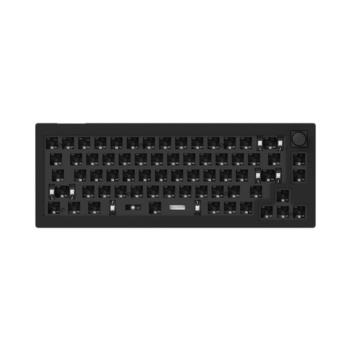 Keychron V2 Custom Mechanical Keyboard black QMK-VIA 65 percent layout hot-swappable Barebone knob