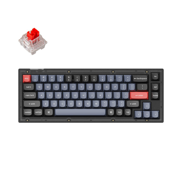 Keychron Q1 V2 Red color 赤軸 Keychron V2 QMK Custom Mechanical Keyboard