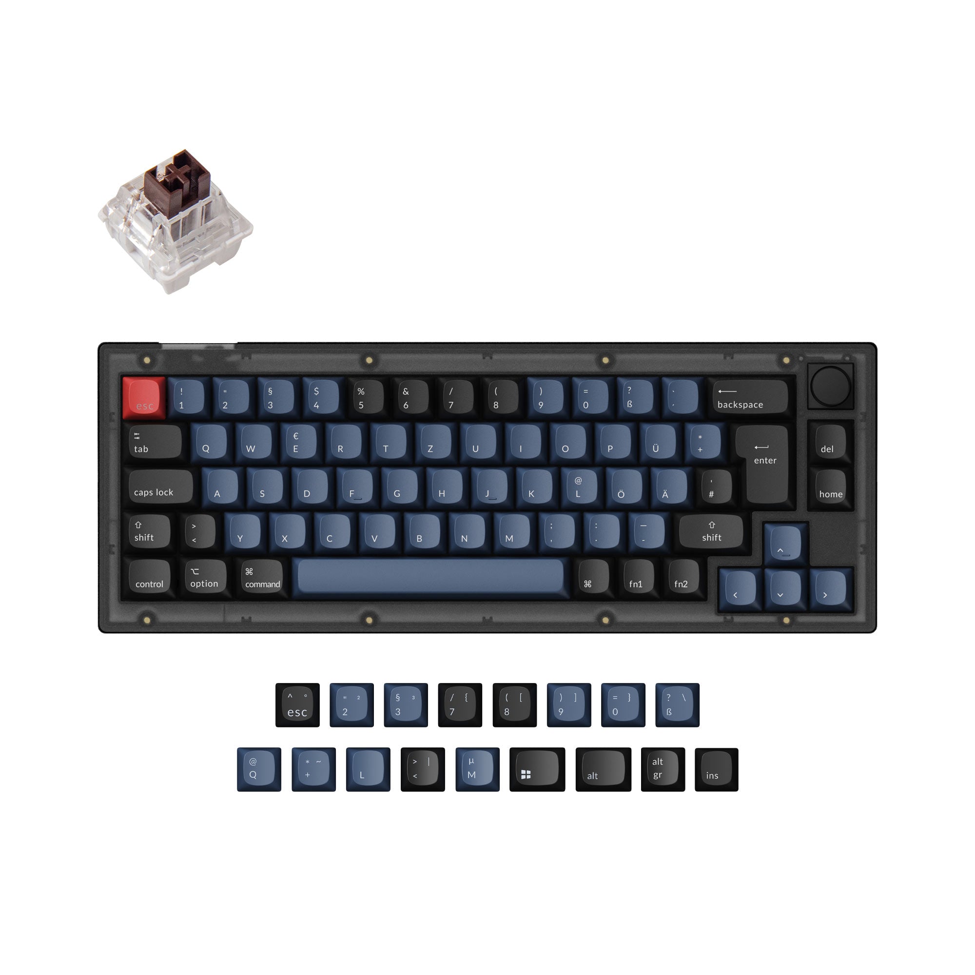 Keychron V2 QMK Custom Mechanical Keyboard ISO Layout Collection keyboard image