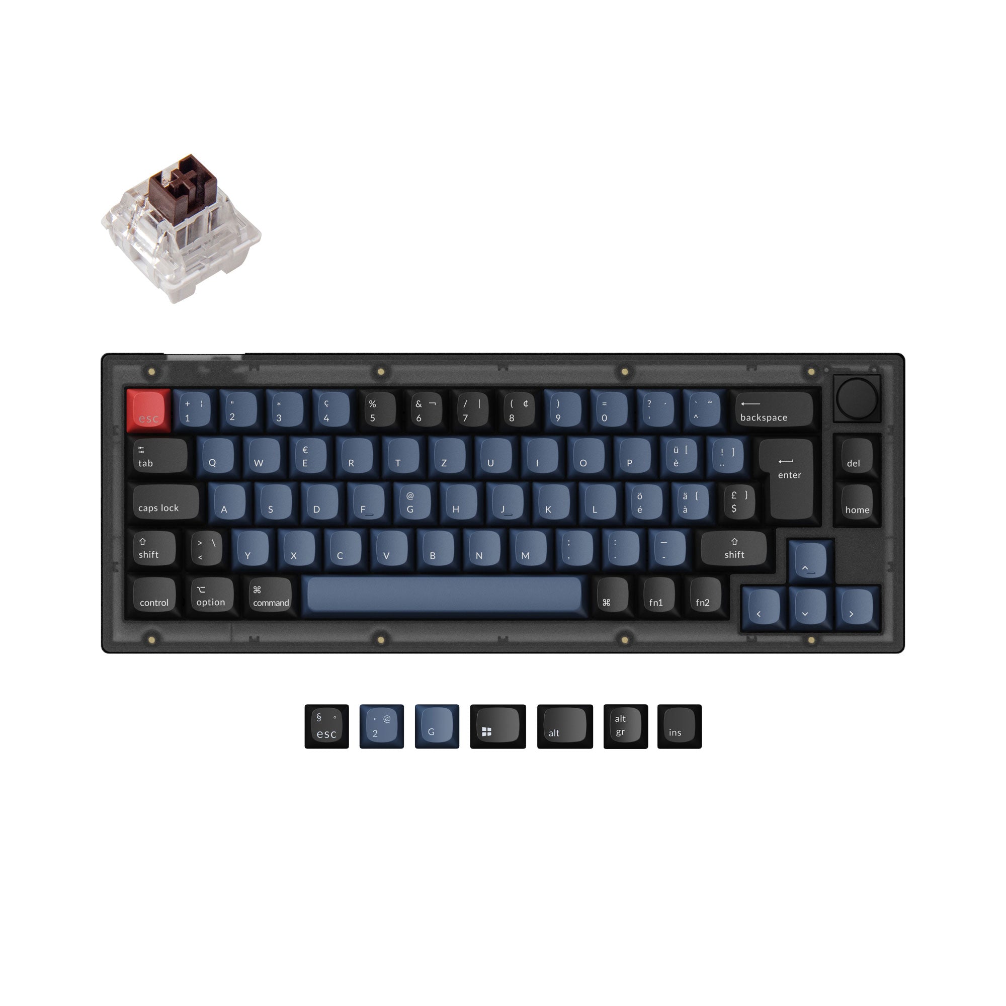 Keychron V2 QMK Custom Mechanical Keyboard ISO Layout Collection keyboard image