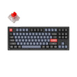Keychron V3 Custom Mechanical Keyboard frosted black QMK/VIA tenkeyless hot-swappable Keychron K Pro switch red