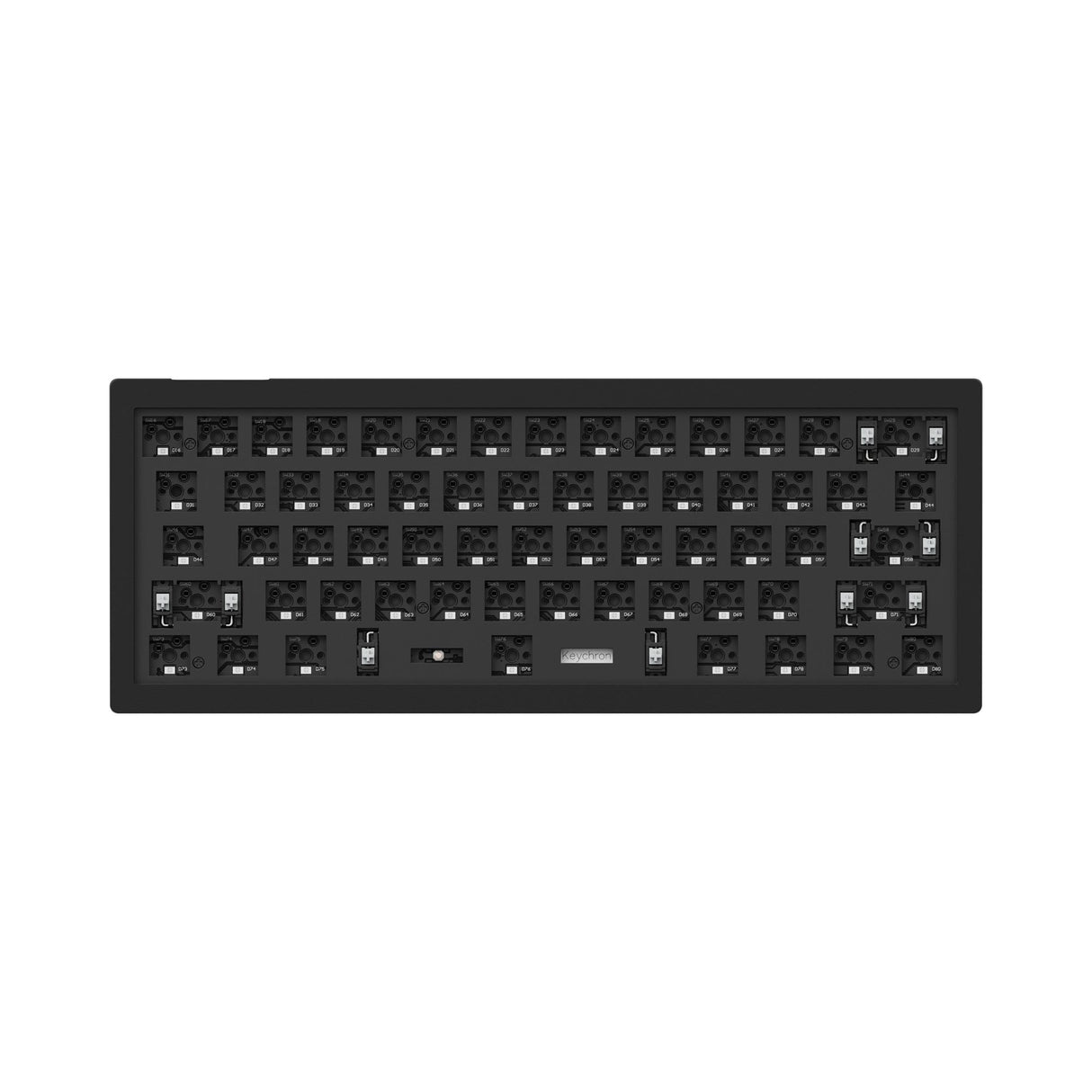 Keychron V4 QMK VIA custom mechanical keyboard 60 percent layout carbon black for Mac Windows iOS RGB backlight hot swappable barebone