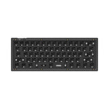 Keychron V4 QMK VIA custom mechanical keyboard 60 percent layout frosted black for Mac Windows iOS RGB backlight hot swappable barebone