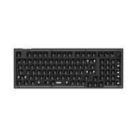 Keychron V5 QMK VIA custom mechanical keyboard 96 percent layout frosted black knob for Mac Windows iOS RGB backlight hot swappable barebone