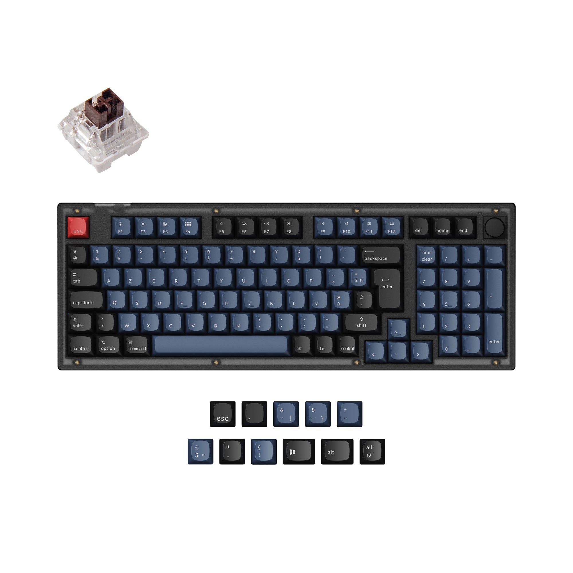 Keychron V5 QMK Custom Mechanical Keyboard ISO Layout Collection keyboard image