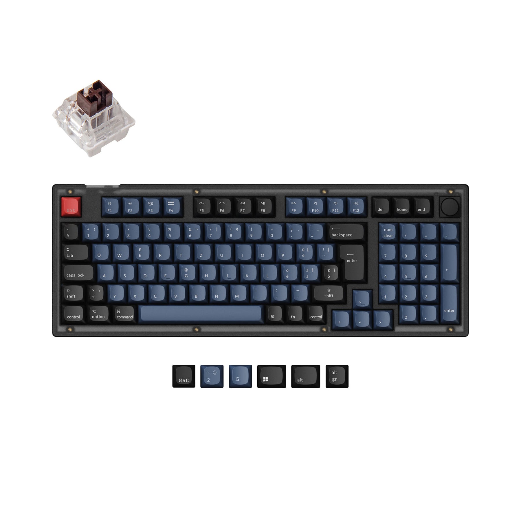 Keychron Mac Layout Keychron V5 QMK Custom Mechanical Keyboard ISO Layout Collection