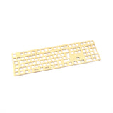 Keychron V6 Keyboard ISO Layout Brass Plate