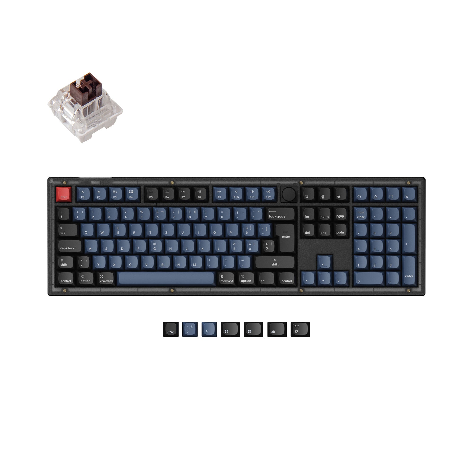 Keychron V6 QMK Custom Mechanical Keyboard ISO Layout Collection keyboard image