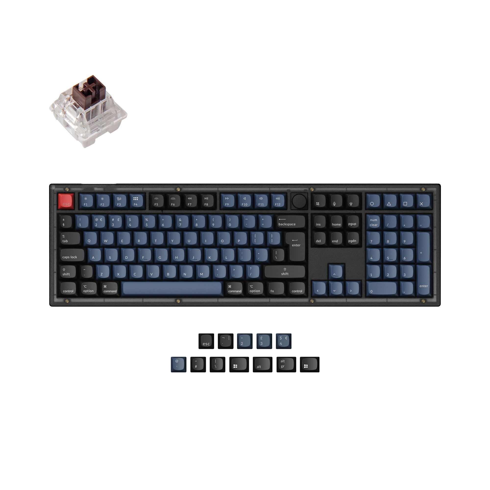 Keychron V6 QMK Custom Mechanical Keyboard ISO Layout Collection keyboard image