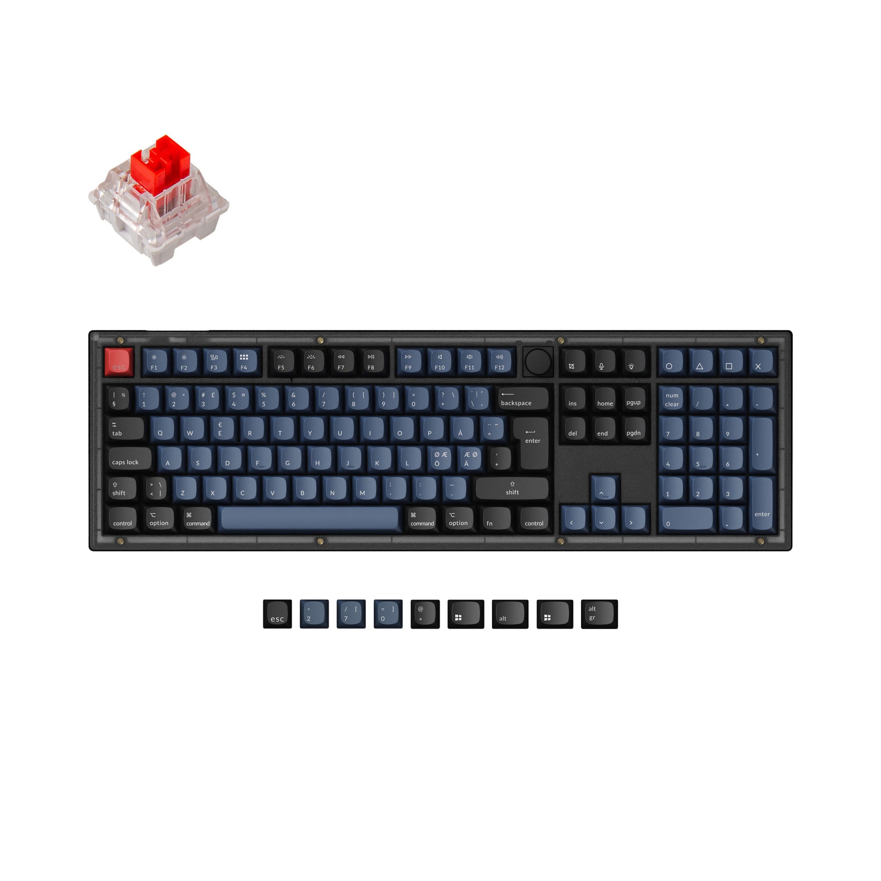 Es Iso Layout Keychron V6 QMK Custom Mechanical Keyboard ISO Layout Collection
