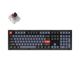 Keychron V6 Custom Mechanical Keyboard frosted black QMK/VIA full size layout hot-swappable