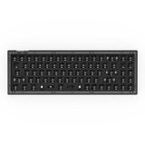 Keychron V7 QMK VIA custom mechanical keyboard 70 percent layout frosted black barebone for Mac Windows Linux RGB backlight