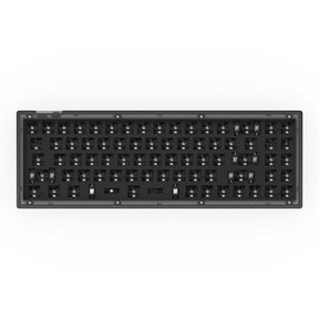 Keychron V7 QMK VIA custom mechanical keyboard 70 percent layout frosted black barebone for Mac Windows Linux RGB backlight