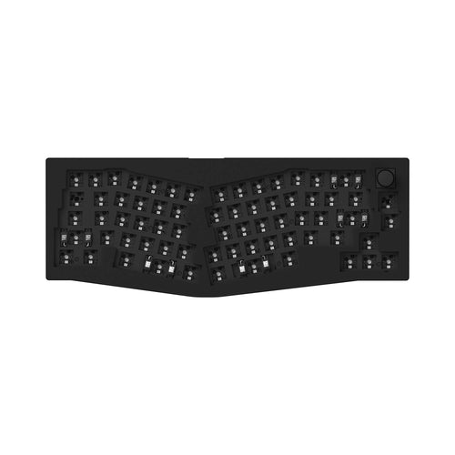 Keychron V8 Custom Mechanical Keyboard carbon black barebone knob QMK/VIA Alice 65% layout hot-swappable