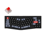 Keychron V8 Custom Mechanical Keyboard knob version black QMK/VIA alice 65% layout hot-swappable switch red