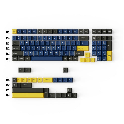 Keychron double shot PBT Cherry profile full set keycap set royal for ANSI 96% and 75% and 65% layouts