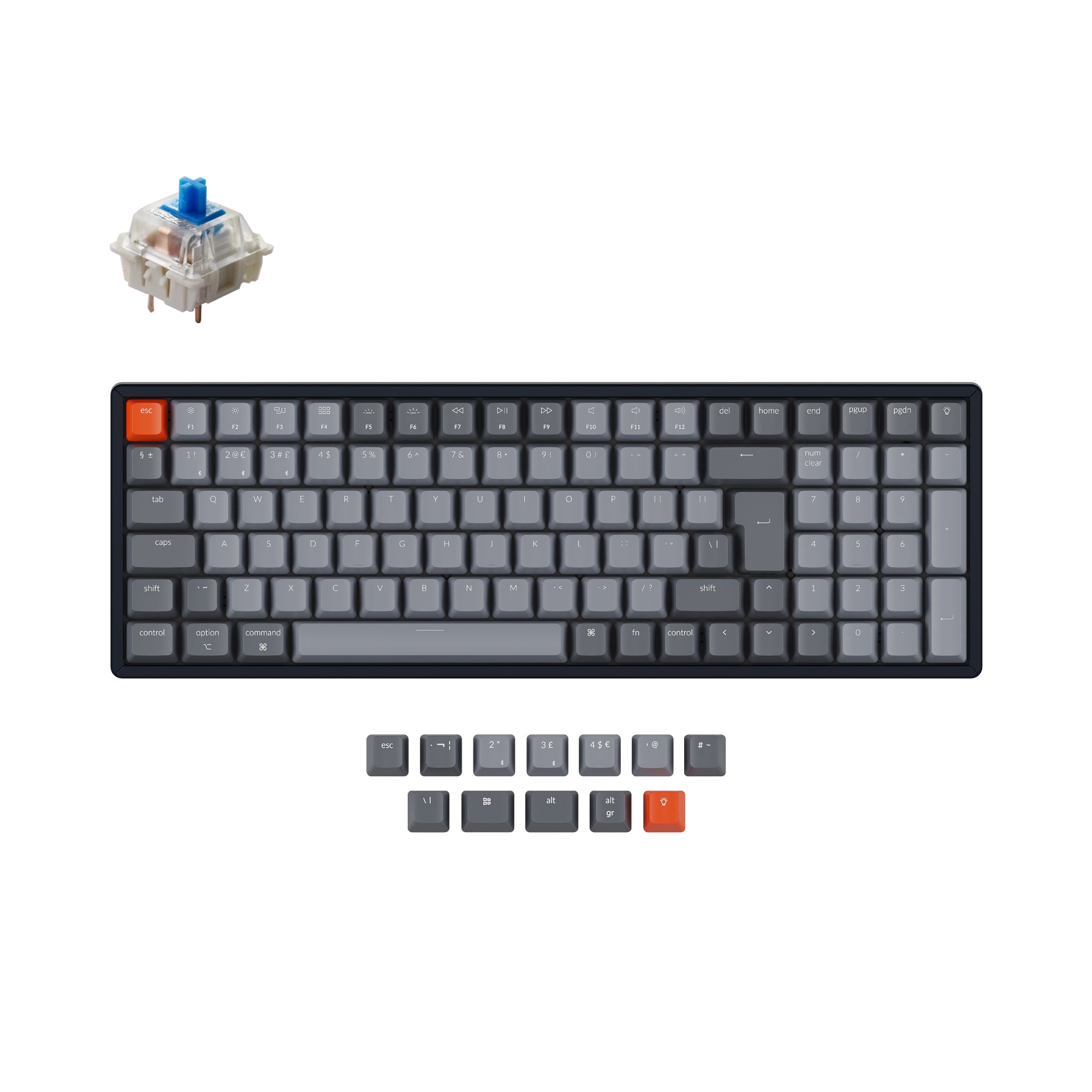 Keychron K4 Wireless Mechanical Keyboard (UK ISO Layout) - Version 2 keyboard image