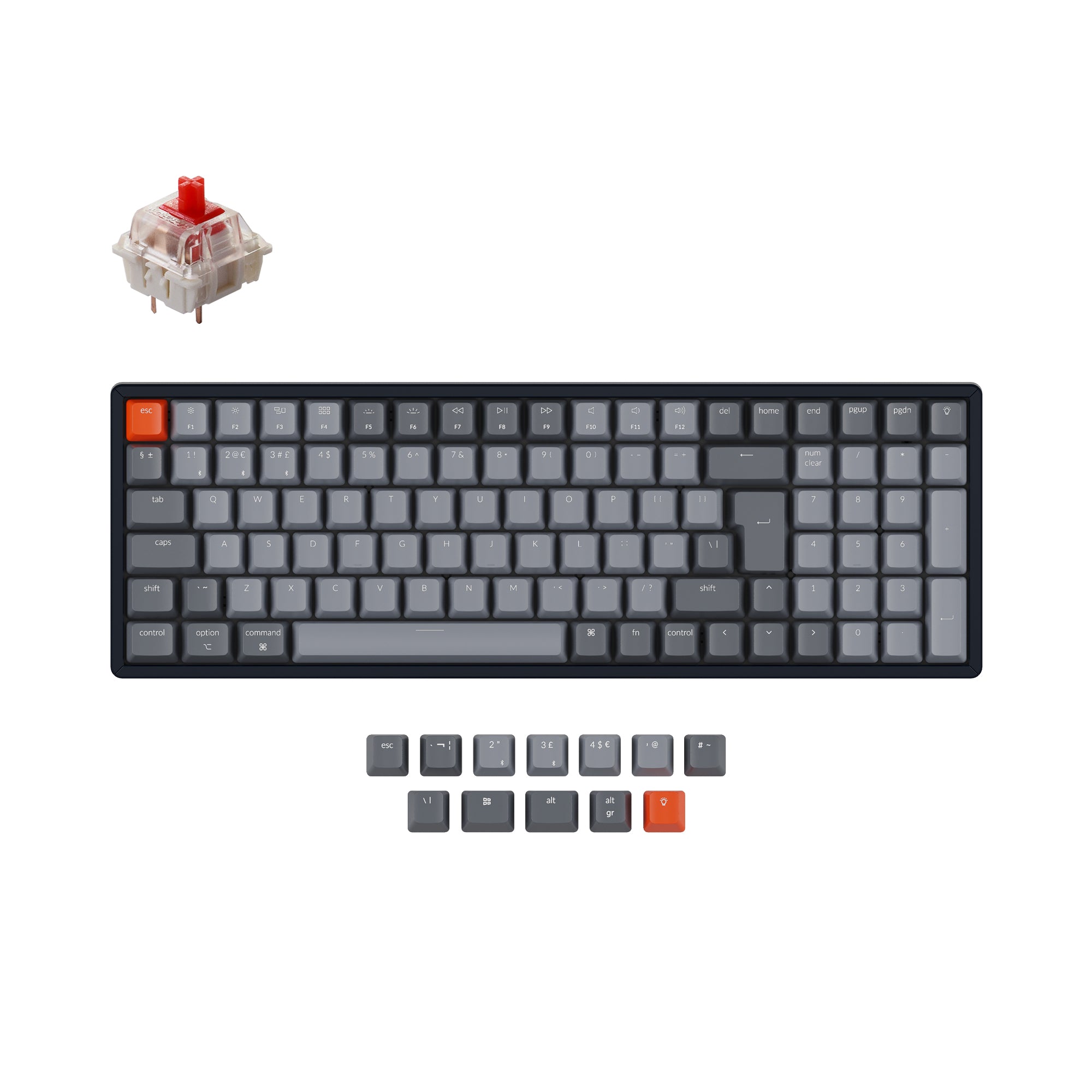 Keychron K4 Wireless Mechanical Keyboard (UK ISO Layout) - Version 2 keyboard image
