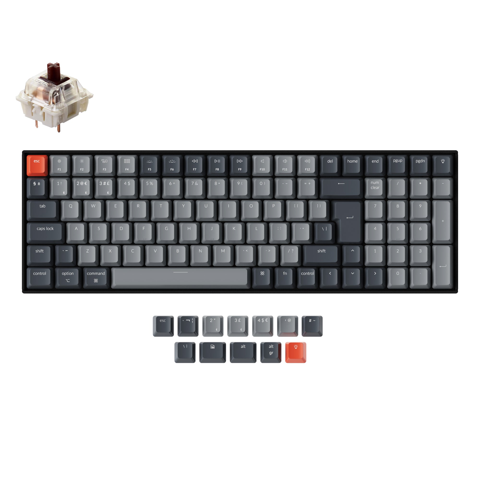 Keychron K4 Wireless Mechanical Keyboard (UK ISO Layout) - Version 2 keyboard image