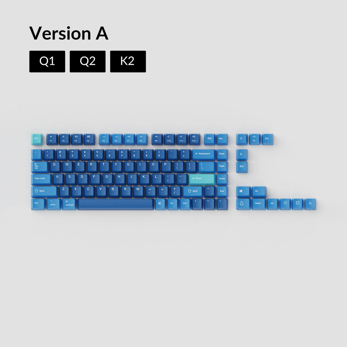 Keychron OEM Dye-Sub PBT Keycap Set Ocean Version A