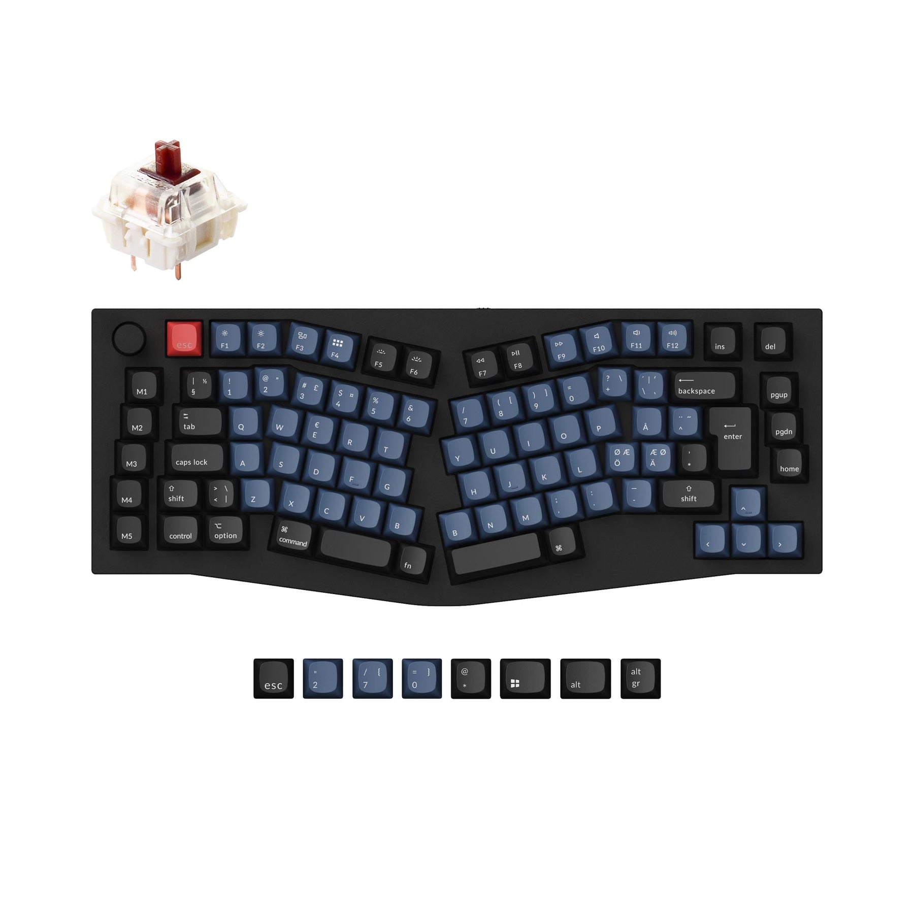 Keychron Q10 (Alice Layout) QMK Custom Mechanical Keyboard ISO Layout ...