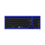 Keychron Q5 QMK VIA custom mechanical keyboard ISO layout UK DE FR IT ES Nordic 96 percent layout full aluminum frame for Mac Windows Linux barebone blue