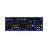 Keychron Q5 QMK VIA custom mechanical keyboard ISO layout UK DE FR IT ES Nordic 96 percent layout full aluminum frame for Mac Windows Linux barebone knob blue